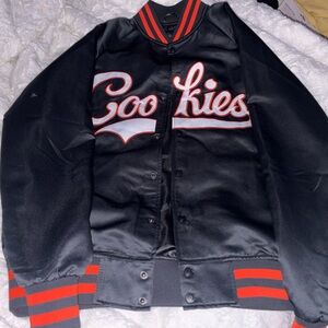 Cookies Black and Red Varsity Jacket